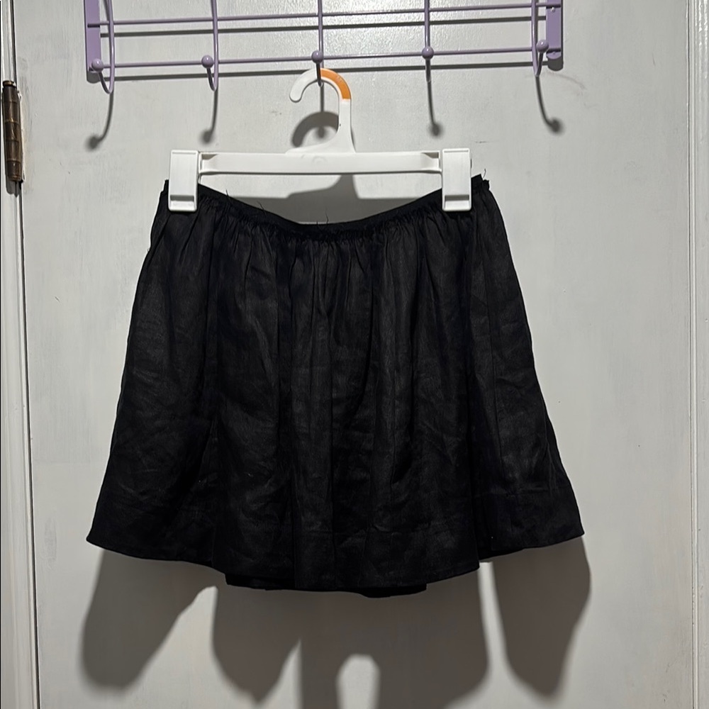 REFORMATION Eve linen mini skirt